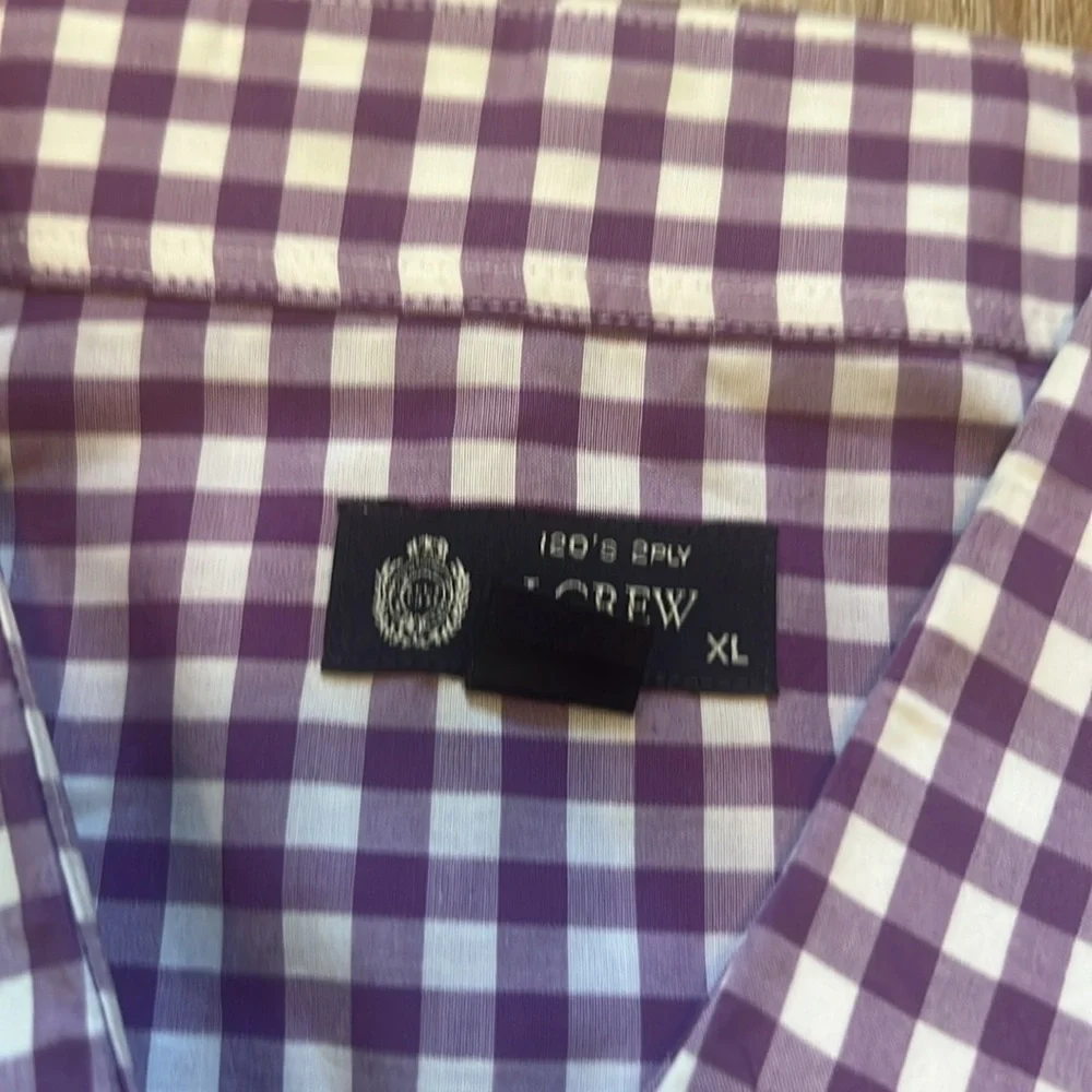 J. Crew purple long sleeve button down shirt.  XL